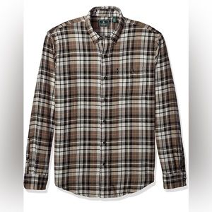 G.H. Bass & Co. Men's Fireside Flannel Long Sleeve Shirt, Bungee Cord,Small